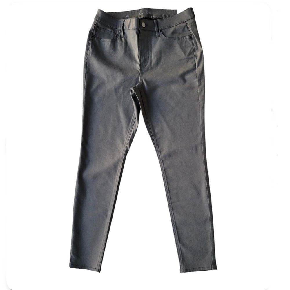 WHBM Curvy High-Rise Coated Skinny Jeans